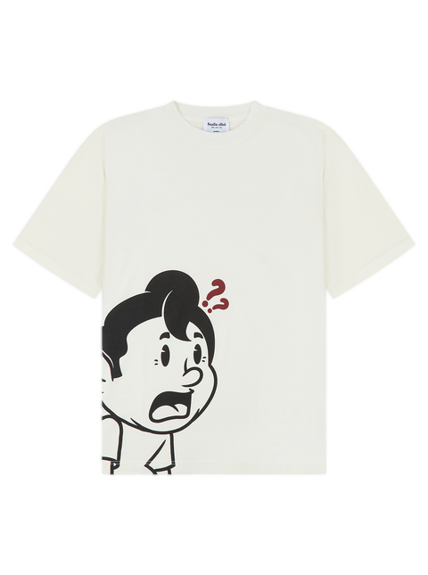 'HUHH??' T-SHIRT - OFF WHITE