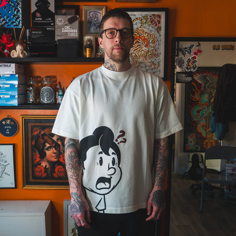 'HUHH??' T-SHIRT - OFF WHITE