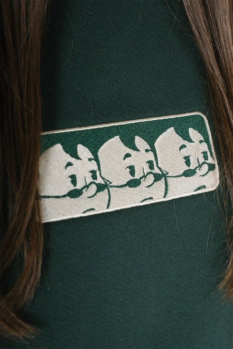 'TOO DOPE' SWEATSHIRT - FOREST GREEN