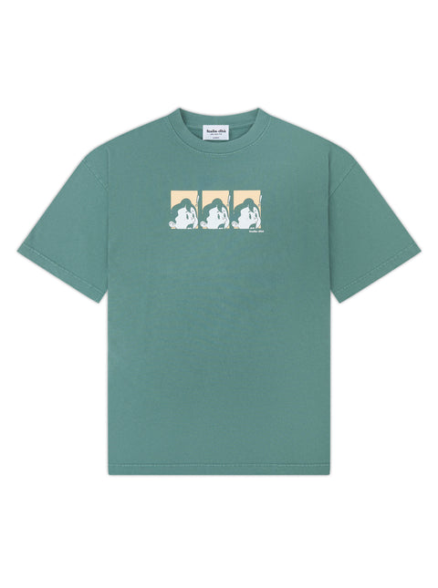 'YIKES!' T-SHIRT - VINTAGE GREEN