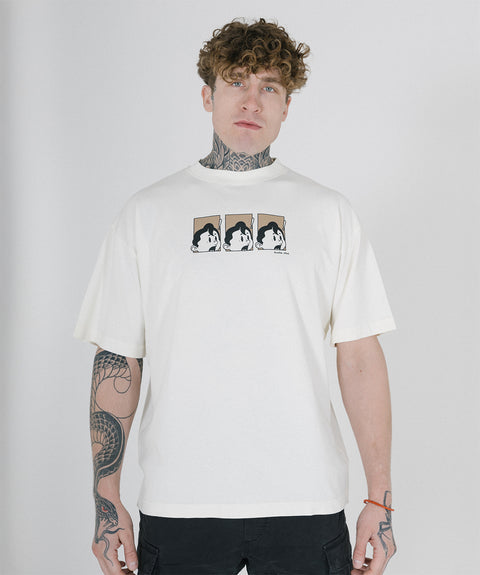 'YIKES!' T-SHIRT - OFF WHITE