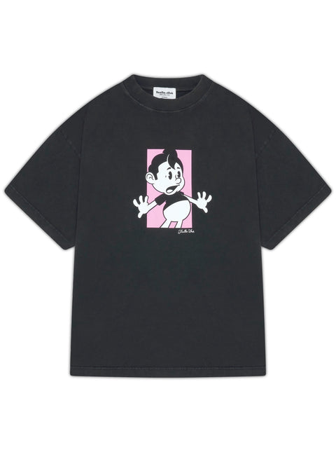 'ZOINKS' T-SHIRT - WASHED BLACK