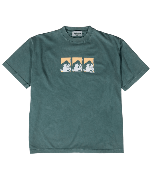 'Yikes!' T-shirt - Vintage Green