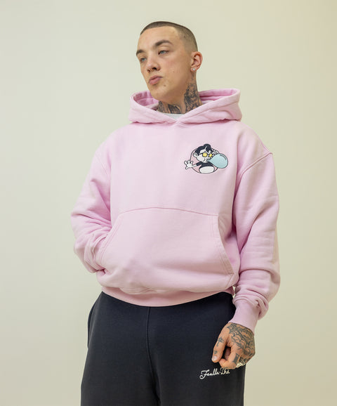 'BUBBLEGUM' HOODIE - PASTEL PINK