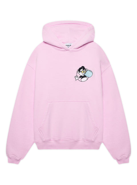 'BUBBLEGUM' HOODIE - PASTEL PINK