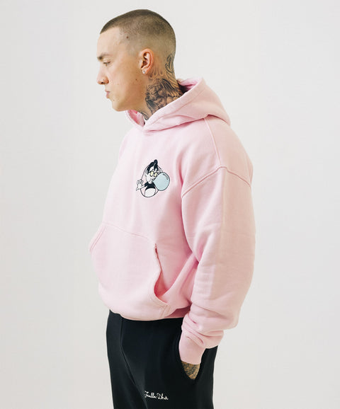 'BUBBLEGUM' HOODIE - PASTEL PINK