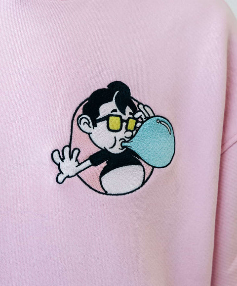 'BUBBLEGUM' HOODIE - PASTEL PINK