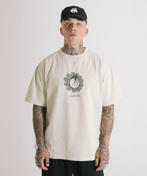 'FLÙR' T-SHIRT - BONE WHITE