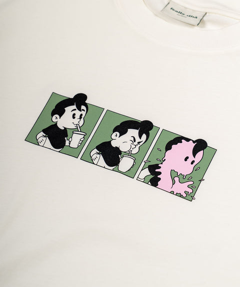 'MILKSHAKE' T-SHIRT - OFF WHITE