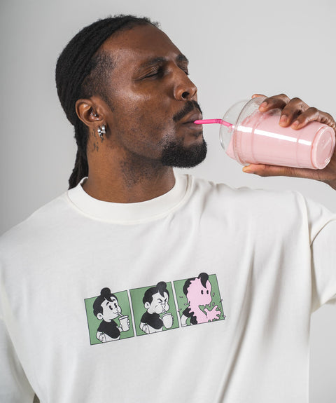 'MILKSHAKE' T-SHIRT - OFF WHITE