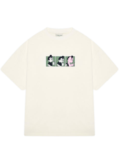 'MILKSHAKE' T-SHIRT - OFF WHITE