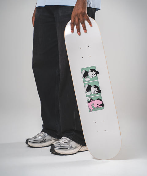'MILKSHAKE' SKATEBOARD DECK - OFF WHITE