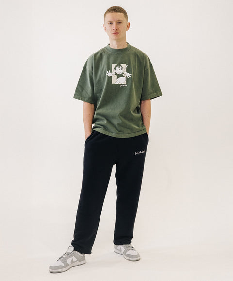 'ROBBIE!' SWEATPANTS - MUTED BLACK