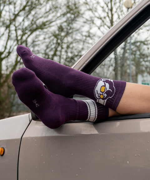 'ROBBIE' SOCKS - PURPLE