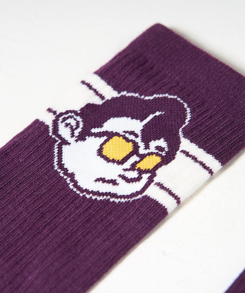 'ROBBIE' SOCKS - PURPLE