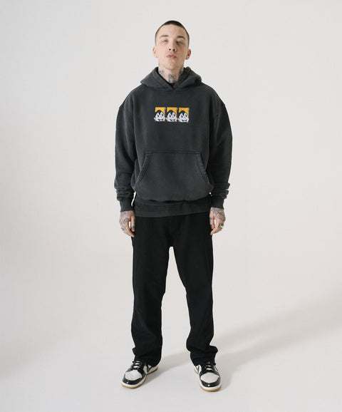 'ROBBIE!' HOODIE - VINTAGE BLACK