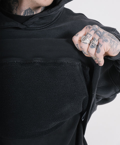 'ROBBIE!' HOODIE - VINTAGE BLACK