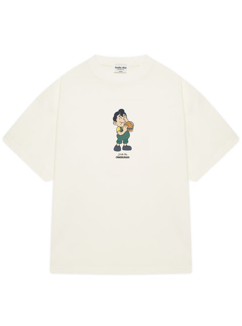 'ROBBIE WITH CHEESE' T-SHIRT - OFF WHITE