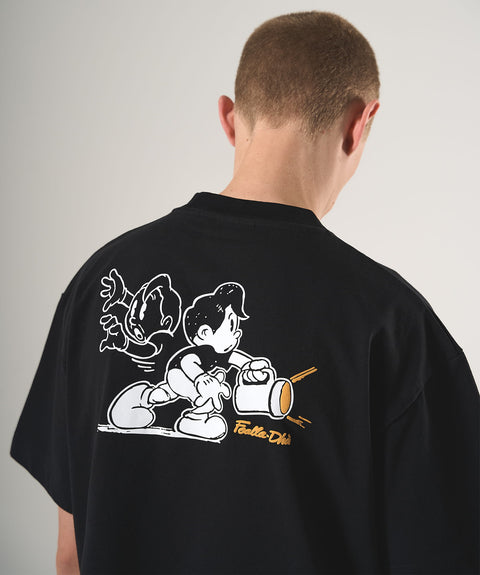 'SPOOKY' T-SHIRT - FLAT BLACK (HEAVYWEIGHT)
