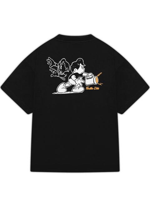 'SPOOKY' T-SHIRT - FLAT BLACK (HEAVYWEIGHT)