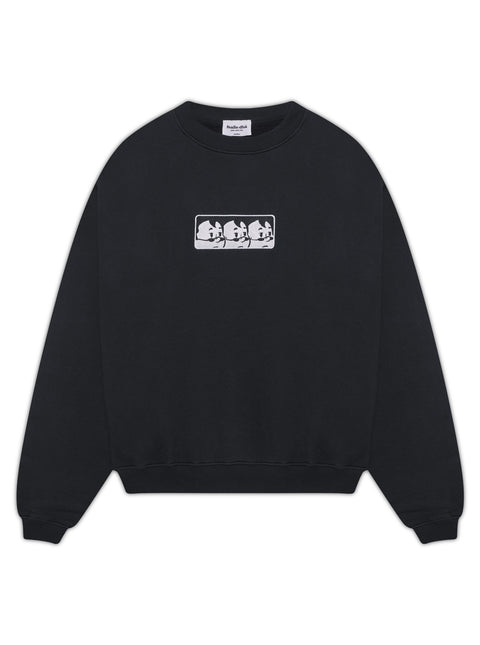 'TOO DOPE' SWEATSHIRT - WASHED BLACK