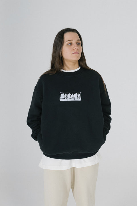 'TOO DOPE' SWEATSHIRT - WASHED BLACK