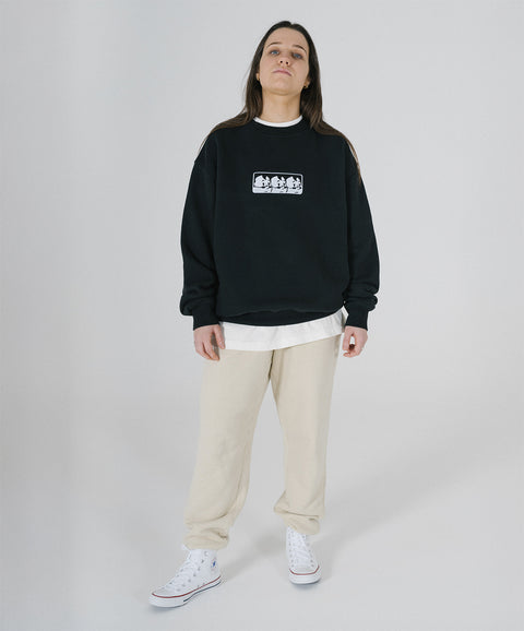 'TOO DOPE' SWEATSHIRT - WASHED BLACK