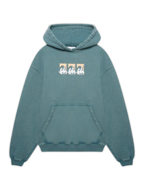 'ROBBIE!' HOODIE - VINTAGE GREEN