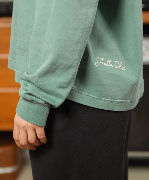 'YELP' LONG SLEEVE T-SHIRT - VINTAGE GREEN