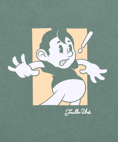 'YELP' LONG SLEEVE T-SHIRT - VINTAGE GREEN