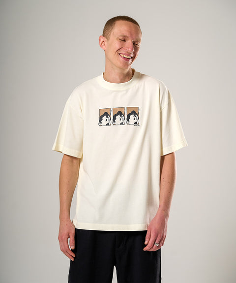 'YIKES!' T-SHIRT - OFF WHITE