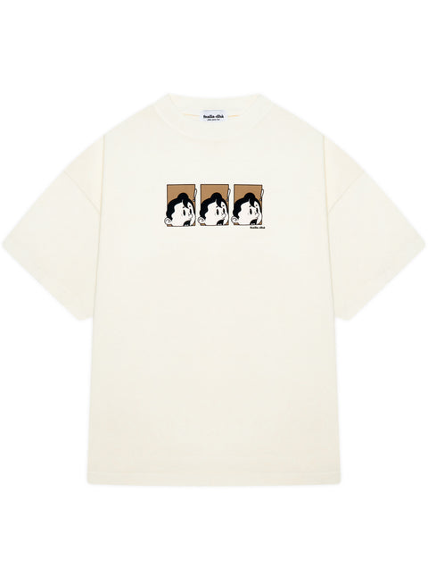 'YIKES!' T-SHIRT - OFF WHITE