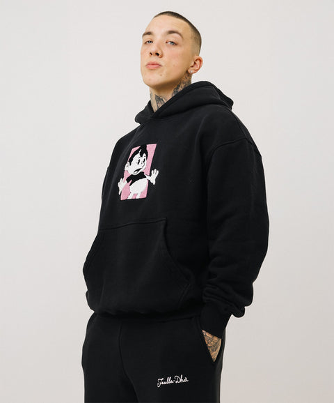 'ZOINKS' HOODIE - MUTED BLACK