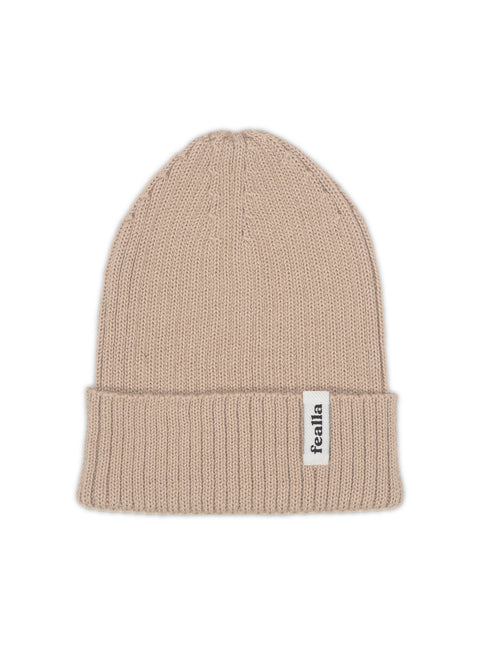 'BABY ALPACA' BEANIE - LIGHT BROWN